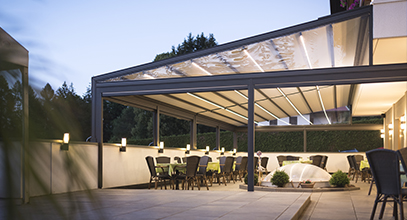 Pergole a tetto inclinato